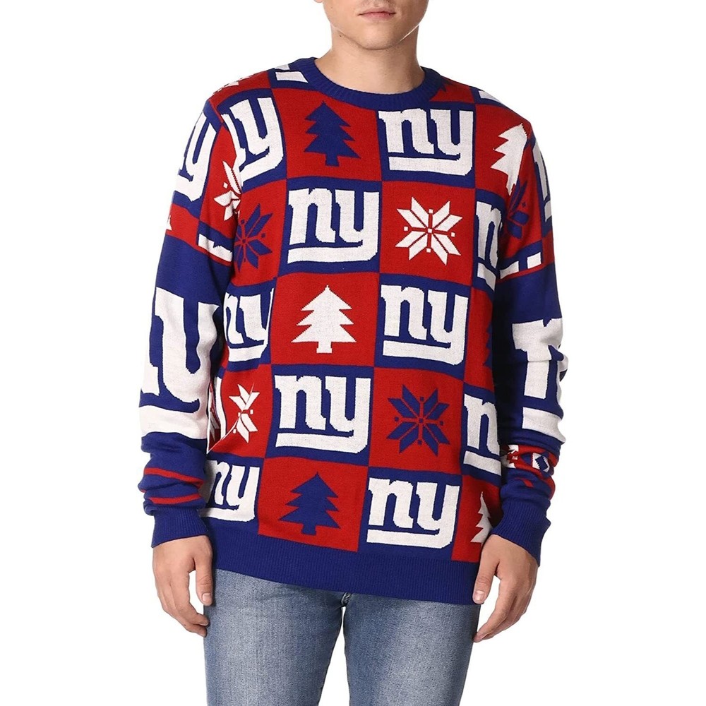 NEW FOCO NFL Men's New York Giants Ugly Sweater Size Large